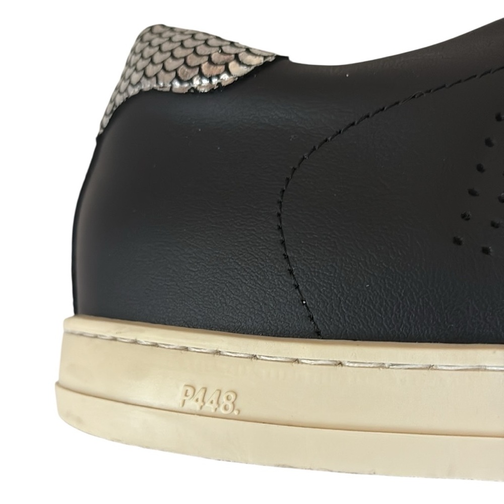P448 Made in Italy Black Suede with Silver Metallic accent,W42=11.5/12, M=9.5-10 - Picture 11 of 16